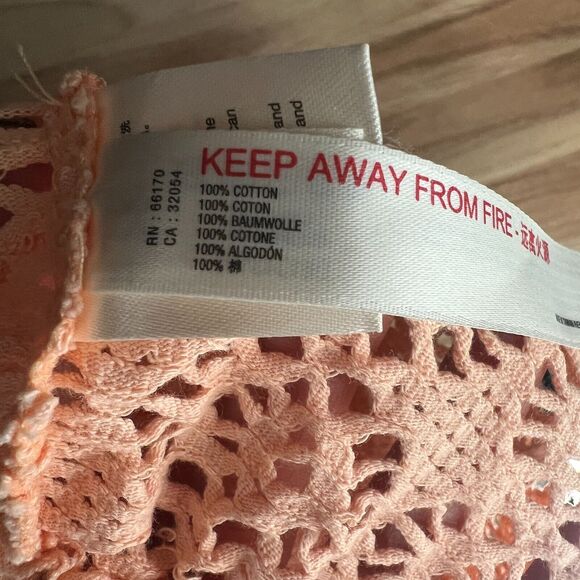 Free People Beach Shorts Womens S Eyelet Mini Scalloped Boho Swim Cover Up - Picture 4 of 5